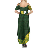 Samoa SUP Summer Maxi Dress Samoan Motif Patterns - Polynesian Pride