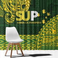 Samoa SUP Window Curtain Samoan Motif Patterns - Polynesian Pride