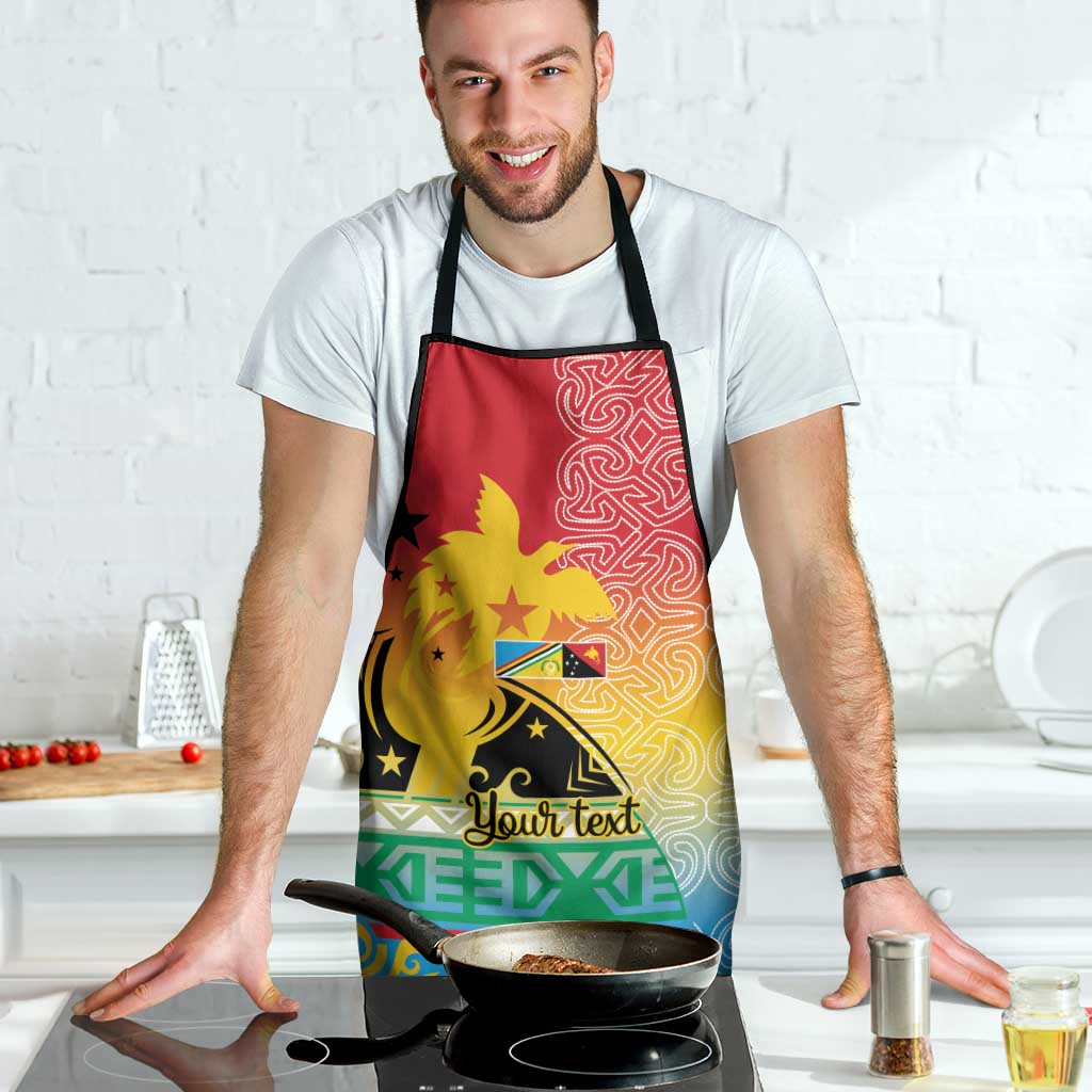 Personalised Torba PNG Day Apron Oro Tapa Pattern - Polynesian Pride