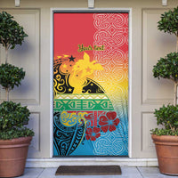 Personalised Torba PNG Day Door Cover Oro Tapa Pattern - Polynesian Pride