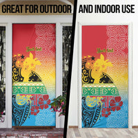 Personalised Torba PNG Day Door Cover Oro Tapa Pattern - Polynesian Pride