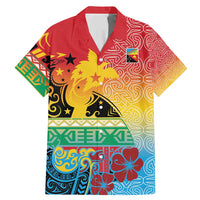 Personalised Torba PNG Day Family Matching Mermaid Dress and Hawaiian Shirt Oro Tapa Pattern - Polynesian Pride