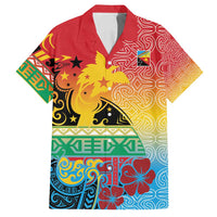 Personalised Torba PNG Day Family Matching Off Shoulder Maxi Dress and Hawaiian Shirt Oro Tapa Pattern - Polynesian Pride