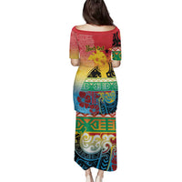 Personalised Torba PNG Day Family Matching Puletasi and Hawaiian Shirt Oro Tapa Pattern - Polynesian Pride