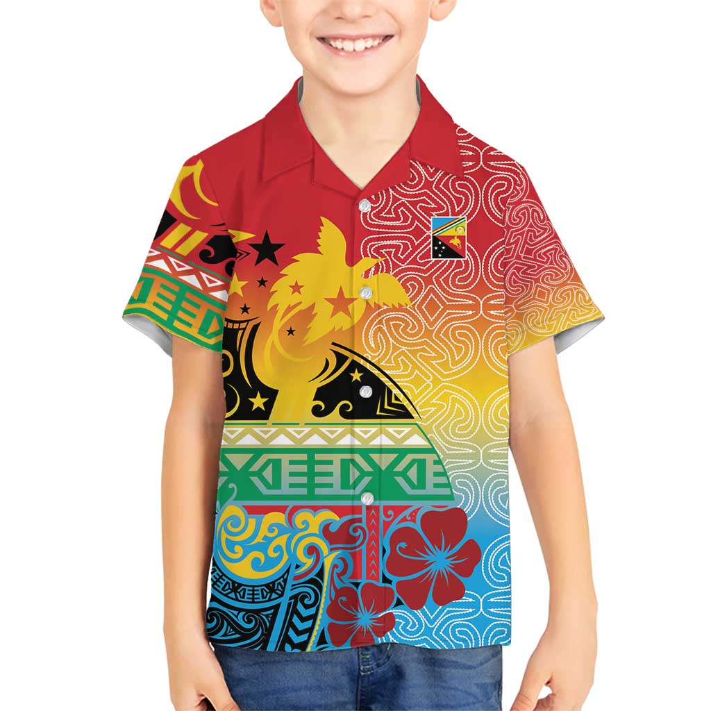 Personalised Torba PNG Day Family Matching Puletasi and Hawaiian Shirt Oro Tapa Pattern - Polynesian Pride
