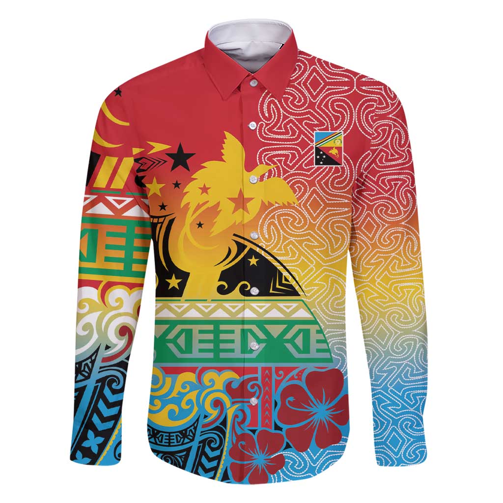 Personalised Torba PNG Day Family Matching Short Sleeve Bodycon Dress and Hawaiian Shirt Oro Tapa Pattern - Polynesian Pride