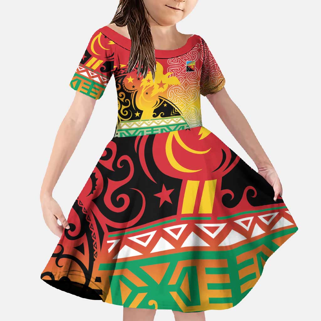 Personalised Torba PNG Day Family Matching Summer Maxi Dress and Hawaiian Shirt Oro Tapa Pattern - Polynesian Pride
