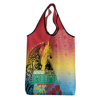 Personalised Torba PNG Day Grocery Bag Oro Tapa Pattern - Polynesian Pride