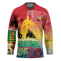 Personalised Torba PNG Day Hockey Jersey Oro Tapa Pattern - Polynesian Pride