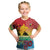Personalised Torba PNG Day Kid T Shirt Oro Tapa Pattern - Polynesian Pride