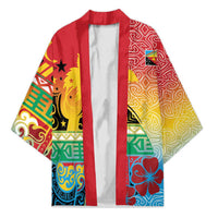 Personalised Torba PNG Day Kimono Oro Tapa Pattern - Polynesian Pride