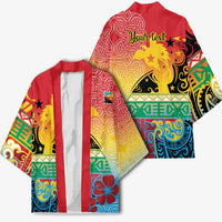 Personalised Torba PNG Day Kimono Oro Tapa Pattern - Polynesian Pride