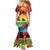 Personalised Torba PNG Day Mermaid Dress Oro Tapa Pattern - Polynesian Pride