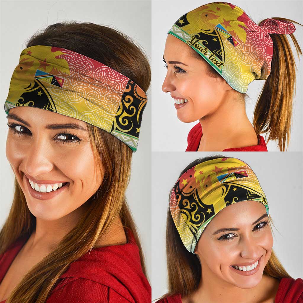 Personalised Torba PNG Day Neck Gaiter Oro Tapa Pattern - Polynesian Pride