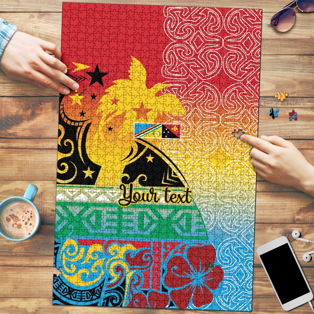 Personalised Torba PNG Day Puzzle Oro Tapa Pattern - Polynesian Pride