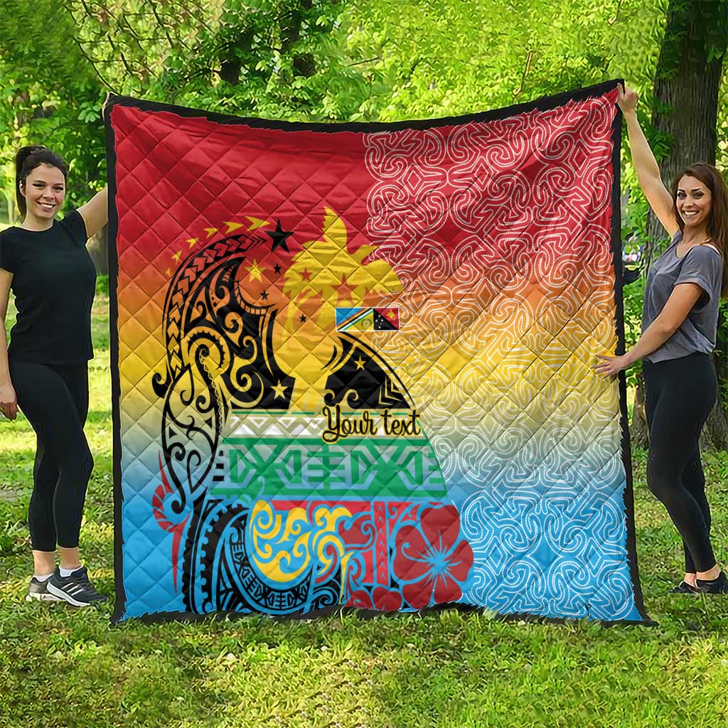 Personalised Torba PNG Day Quilt Oro Tapa Pattern - Polynesian Pride