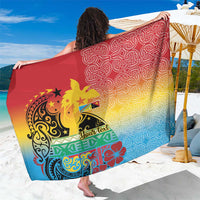 Personalised Torba PNG Day Sarong Oro Tapa Pattern - Polynesian Pride