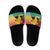 Personalised Torba PNG Day Slide Sandals Oro Tapa Pattern - Polynesian Pride