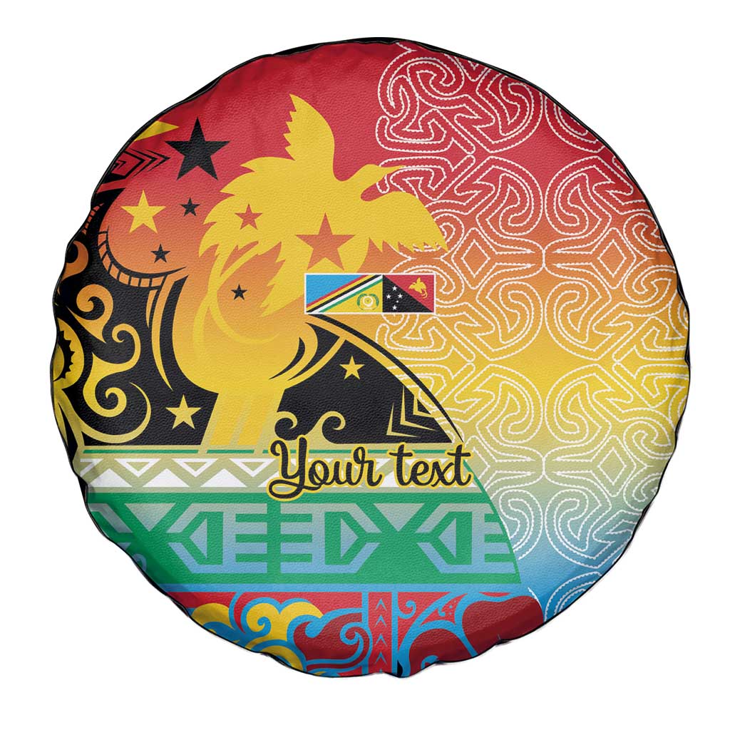 Personalised Torba PNG Day Spare Tire Cover Oro Tapa Pattern - Polynesian Pride