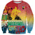 Personalised Torba PNG Day Sweatshirt Oro Tapa Pattern - Polynesian Pride