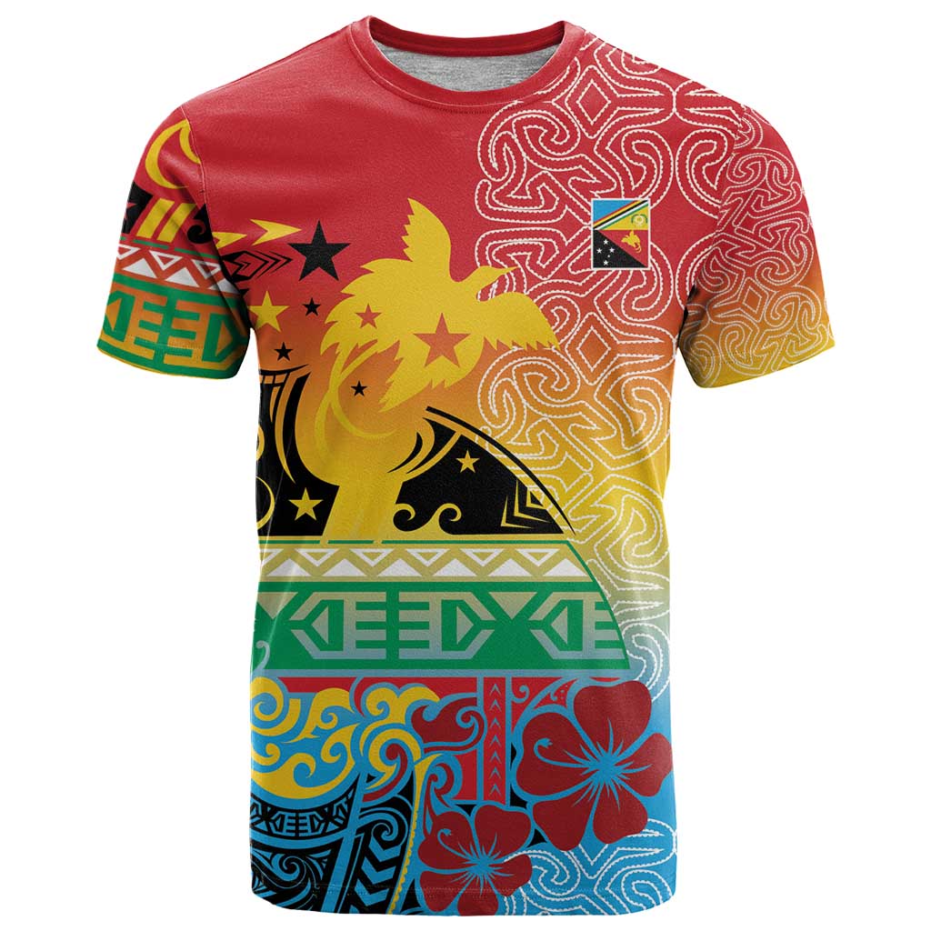 Personalised Torba PNG Day T Shirt Oro Tapa Pattern - Polynesian Pride