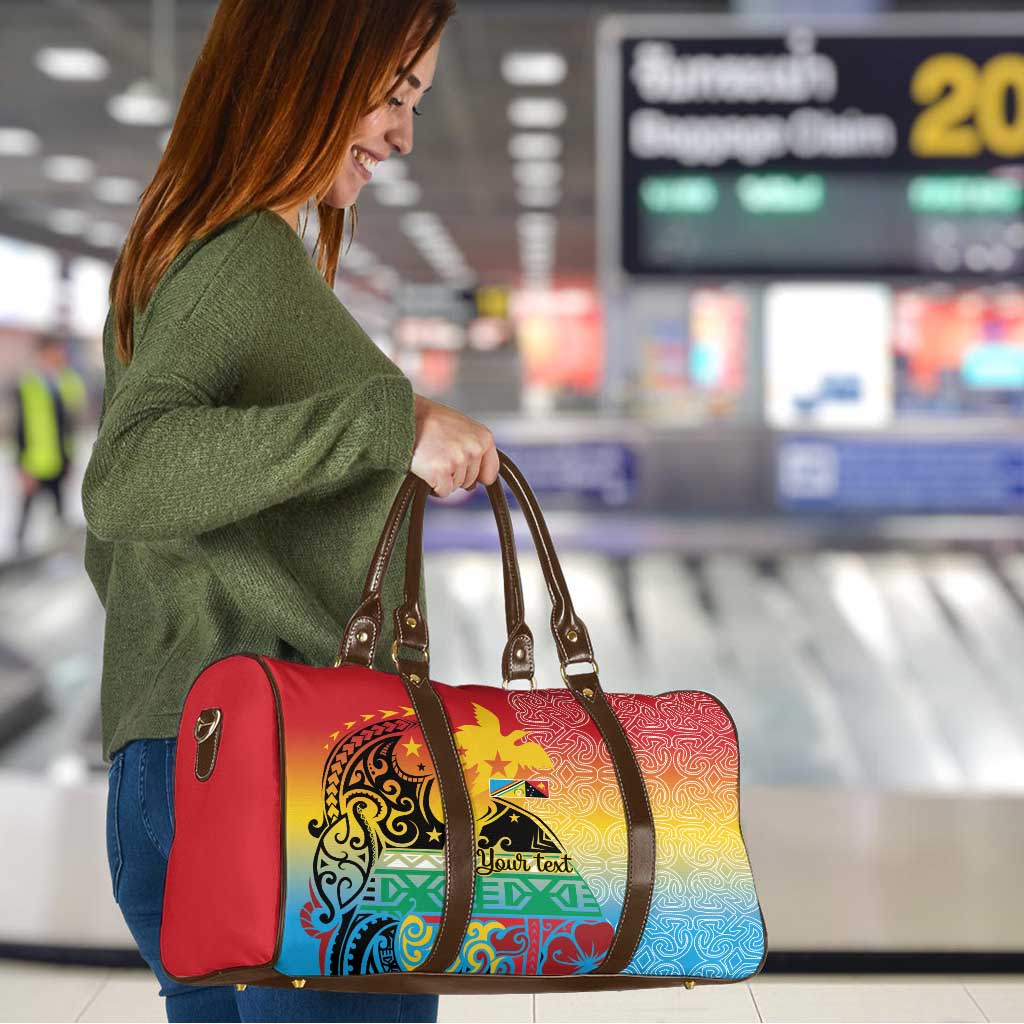 Personalised Torba PNG Day Travel Bag Oro Tapa Pattern - Polynesian Pride