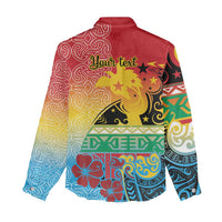 Personalised Torba PNG Day Women Casual Shirt Oro Tapa Pattern - Polynesian Pride