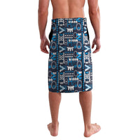 Samoan Warrior Island Heritage Lavalava Ocean Island Geometry Blue Style LT9 - Polynesian Pride