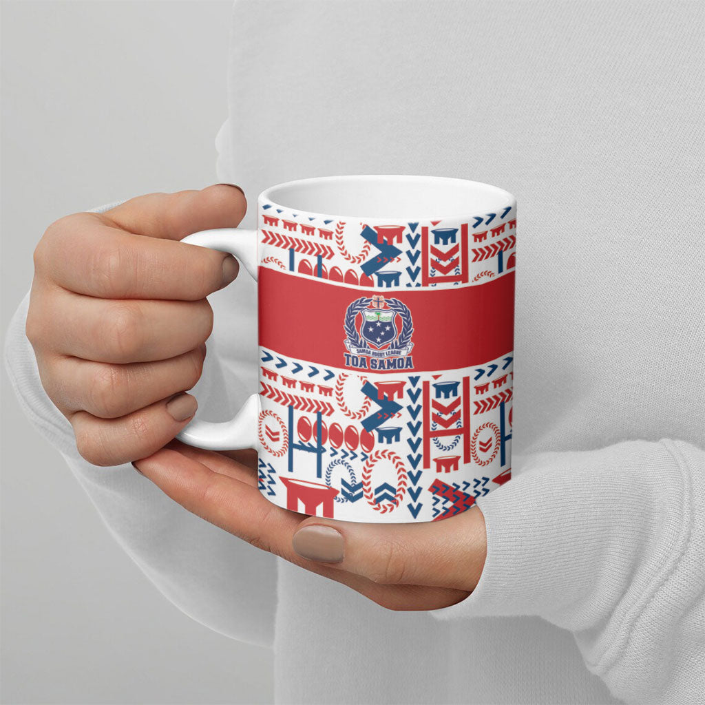 Samoan Warrior Island Heritage Ceramic Mug Ocean Island Geometry Red Style LT9 - Polynesian Pride