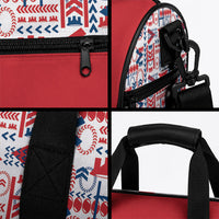 Samoan Warrior Island Heritage Duffle Bag Ocean Island Geometry Red Style LT9 - Polynesian Pride