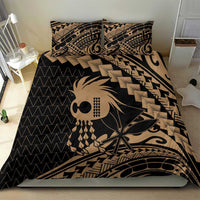 Ikaika Hawaiian Mythic Koa Tribal Warrior Bedding Set