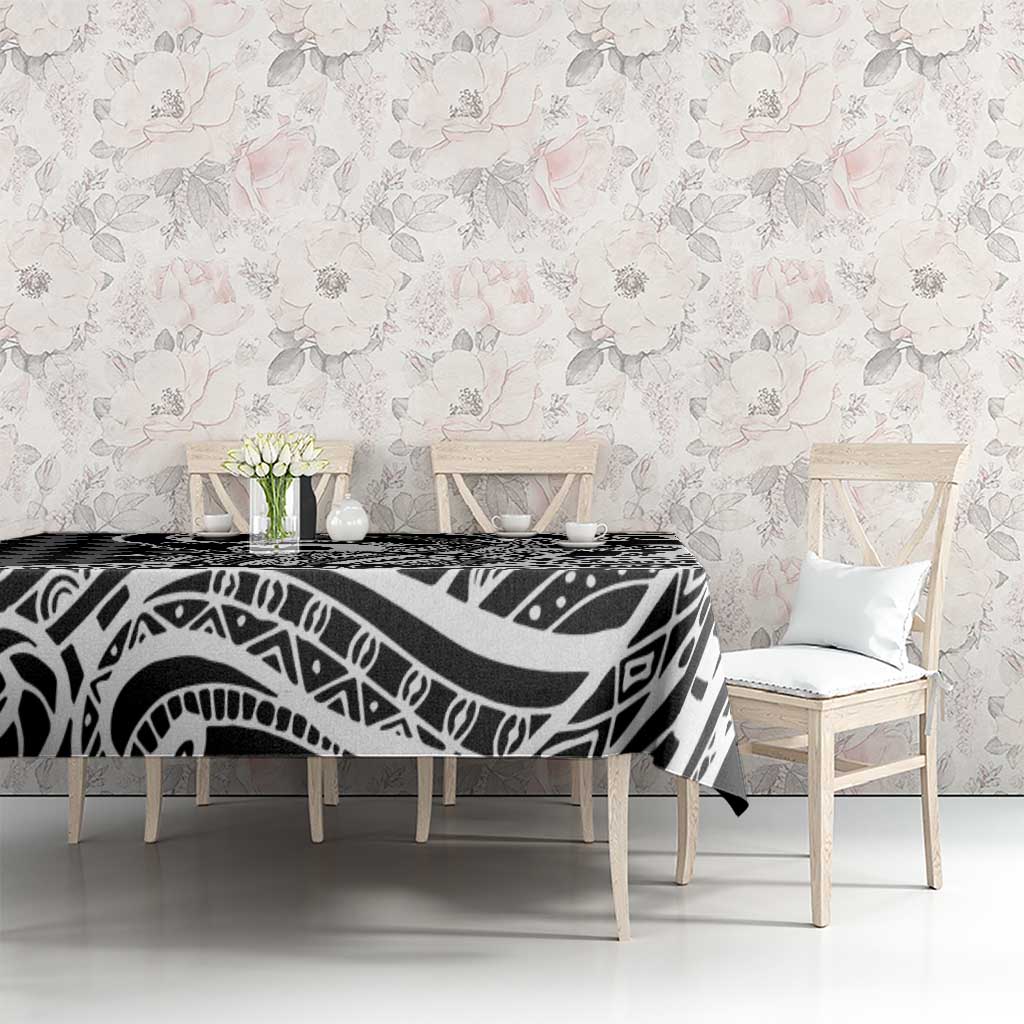 Koa Ikaika Warrior Helmet with Shark Tablecloth Black Kakau Style