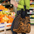Koa Ikaika Warrior Helmet with Shark Grocery Bag Gold Kakau Style