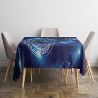 North Island Kokako and South Island Kokako Tablecloth New Zealand Native Bird with Galaxy Vibe