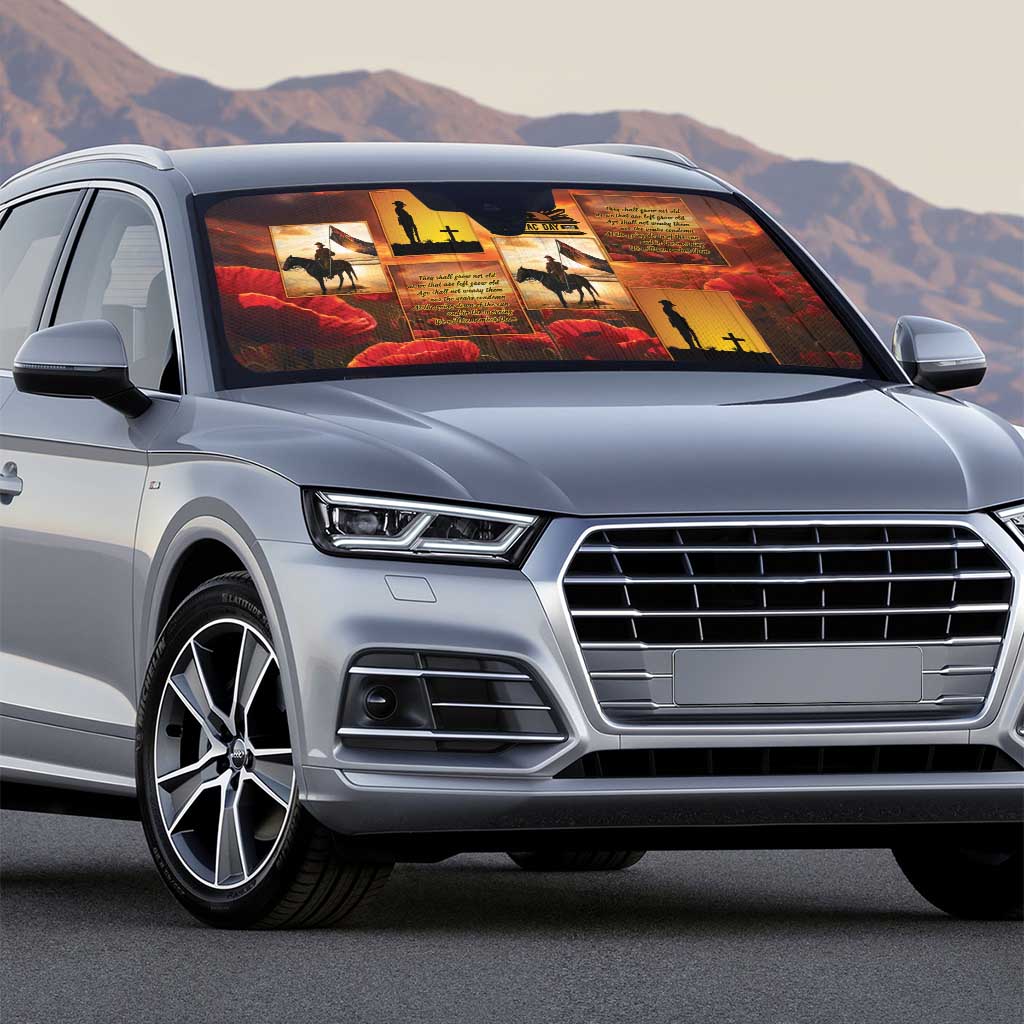 ANZAC Day Film Reel Lest We Forget Auto Sun Shade Australia NZ Memorial LT9 - Polynesian Pride