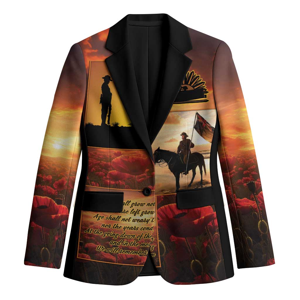 ANZAC Day Film Reel Lest We Forget Blazer Australia NZ Memorial