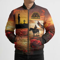 ANZAC Day Film Reel Lest We Forget Bomber Puffer Jacket Australia NZ Memorial