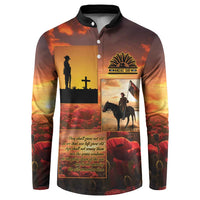 ANZAC Day Film Reel Lest We Forget Button Sweatshirt Australia NZ Memorial