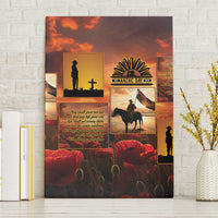 ANZAC Day Film Reel Lest We Forget Canvas Wall Art Australia NZ Memorial LT9 Without Frame Red - Polynesian Pride