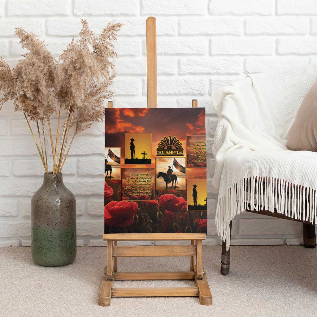 ANZAC Day Film Reel Lest We Forget Canvas Wall Art Australia NZ Memorial LT9 - Polynesian Pride
