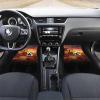 ANZAC Day Film Reel Lest We Forget Car Mats Australia NZ Memorial LT9 Set 2pcs - Front Red - Polynesian Pride