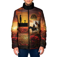 ANZAC Day Film Reel Lest We Forget Padded Jacket Australia NZ Memorial