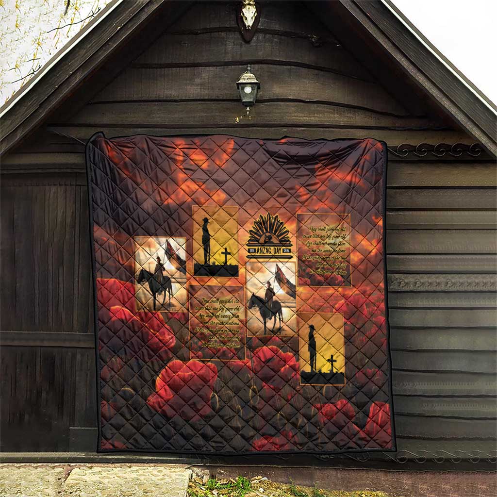 ANZAC Day Film Reel Lest We Forget Quilt Australia NZ Memorial