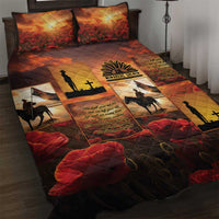 ANZAC Day Film Reel Lest We Forget Quilt Bed Set Australia NZ Memorial LT9 Red - Polynesian Pride