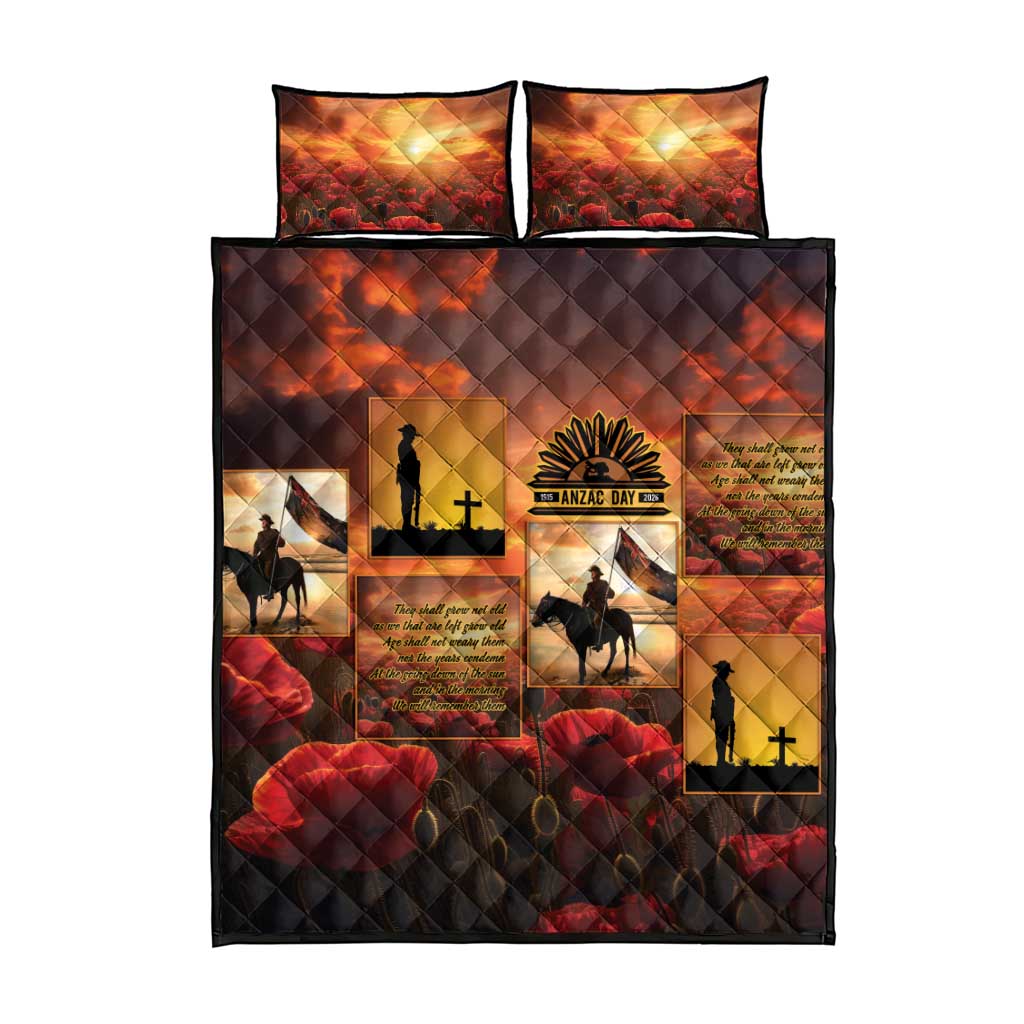 ANZAC Day Film Reel Lest We Forget Quilt Bed Set Australia NZ Memorial LT9 - Polynesian Pride