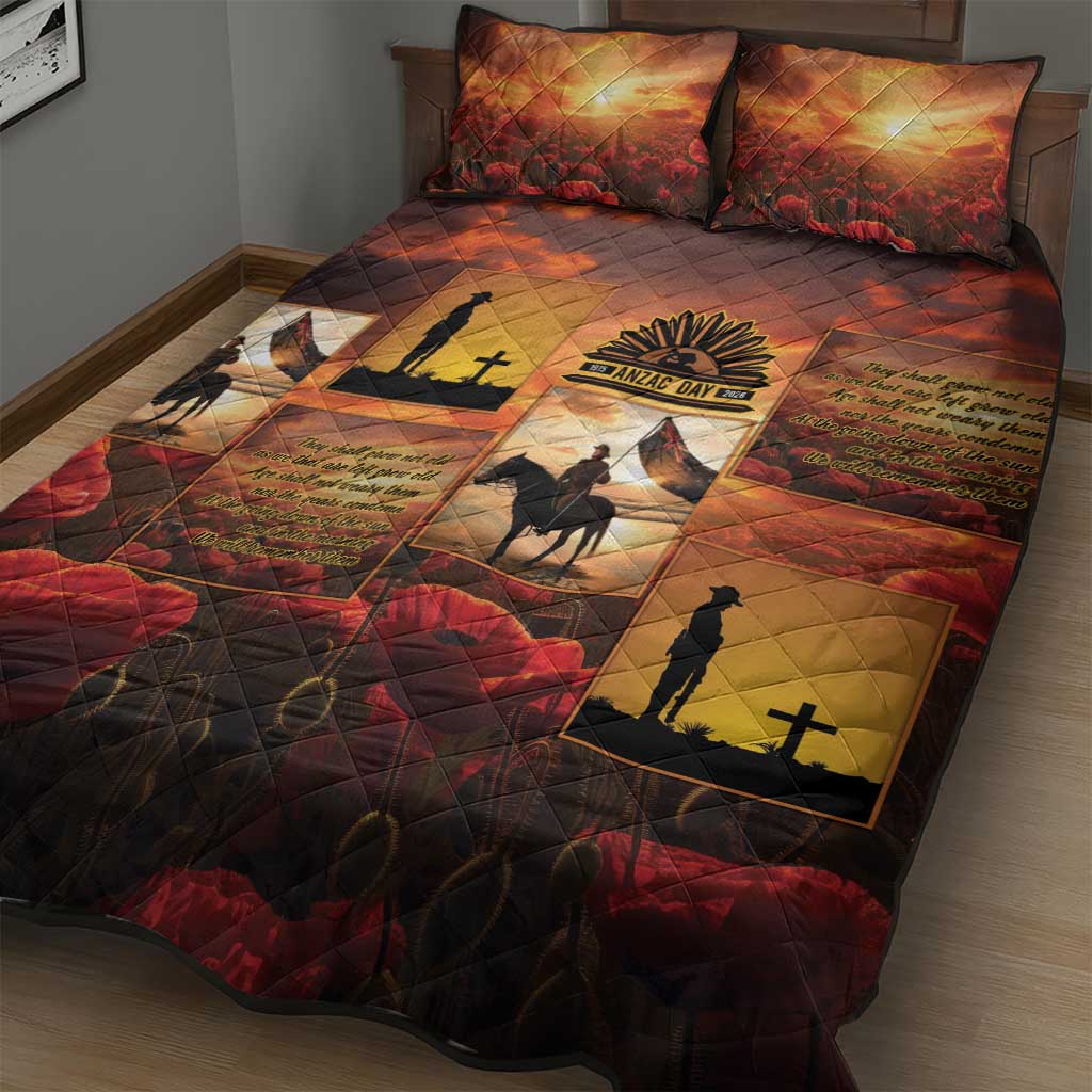 ANZAC Day Film Reel Lest We Forget Quilt Bed Set Australia NZ Memorial LT9 - Polynesian Pride