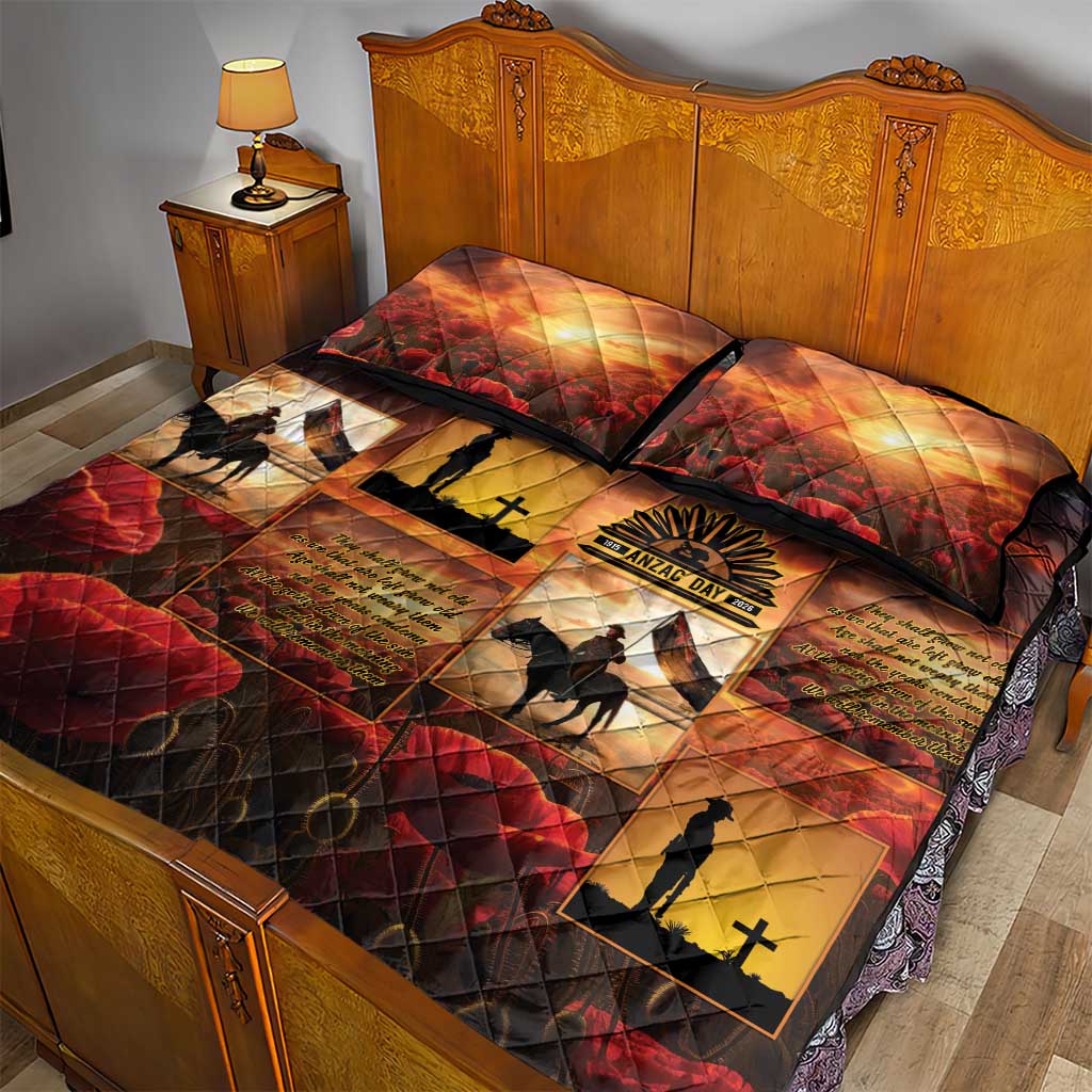 ANZAC Day Film Reel Lest We Forget Quilt Bed Set Australia NZ Memorial LT9 - Polynesian Pride