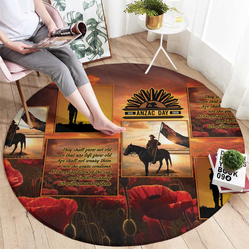 ANZAC Day Film Reel Lest We Forget Round Carpet Australia NZ Memorial LT9 - Polynesian Pride