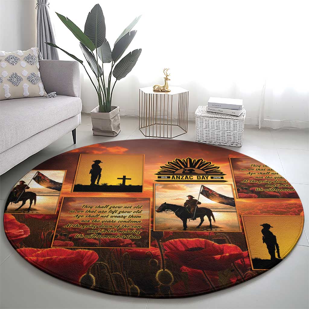 ANZAC Day Film Reel Lest We Forget Round Carpet Australia NZ Memorial LT9 - Polynesian Pride