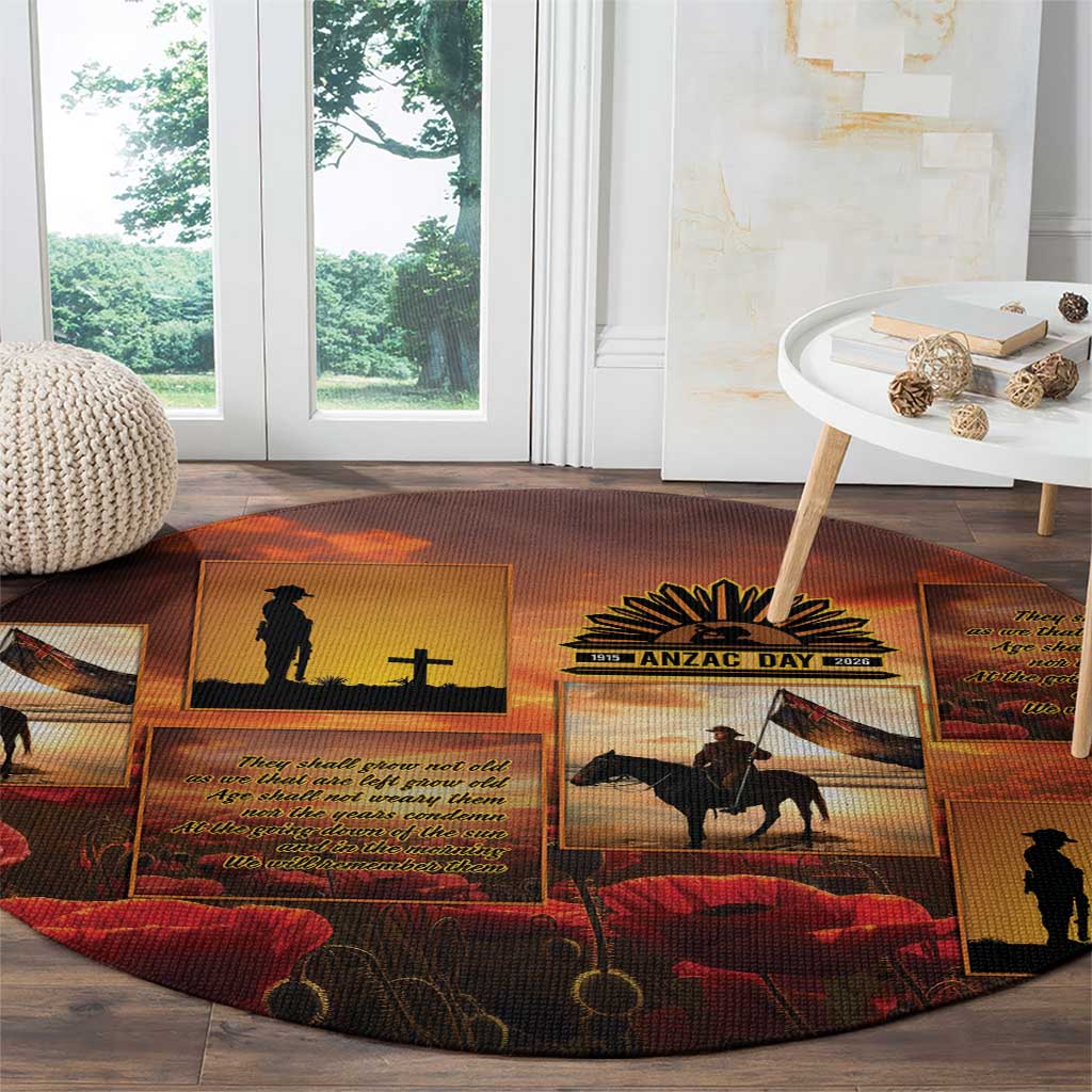 ANZAC Day Film Reel Lest We Forget Round Carpet Australia NZ Memorial LT9 - Polynesian Pride